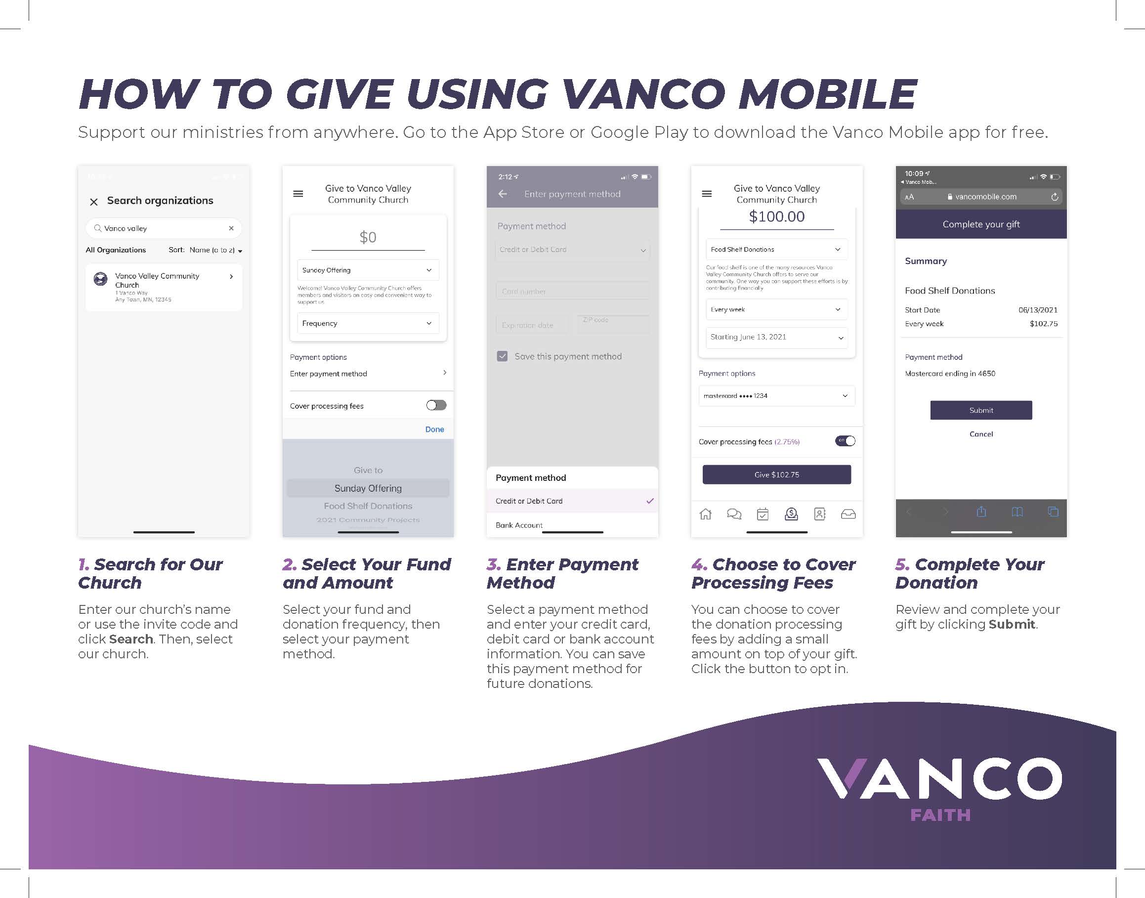 How_to_Give_Using_Vanco_Mobile_One-Page